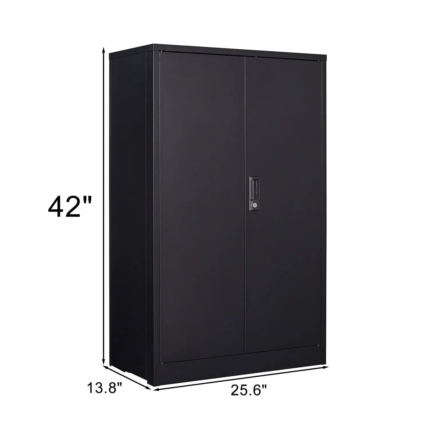 Metal Storage Cabinet With Locking Doors And Adjustable Shelf, Folding Filing Storage Cabinet, Folding Storage Locker Cabinet For Home Office, School, Garage by Unique Piece Furniture