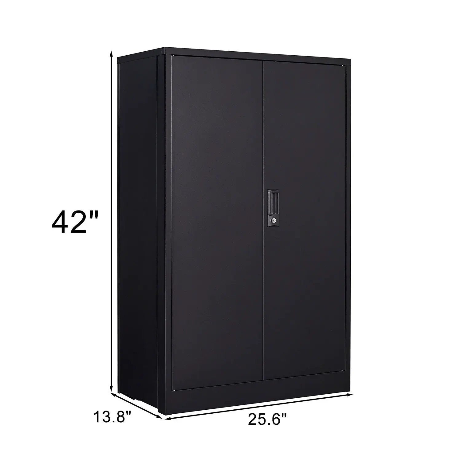Metal Storage Cabinet With Locking Doors And Adjustable Shelf, Folding Filing Storage Cabinet, Folding Storage Locker Cabinet For Home Office, School, Garage by Unique Piece Furniture