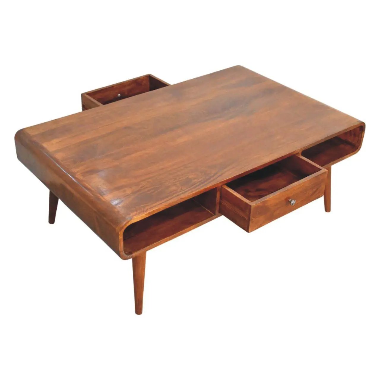 Avora - 2 Drawer Coffee Table - Brown by HouseOfZazla