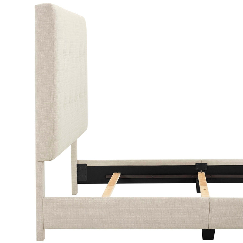 Tufted Upholstered Headboard Platform Bed by HouseOfZazla