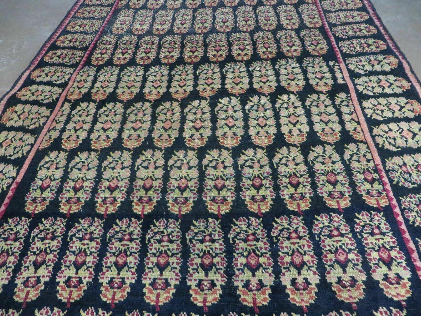 4' X 9' Antique Karabagh Caucasian Rug Handmade Wool Carpet Organic Dyes Nice by Jewel Rugs