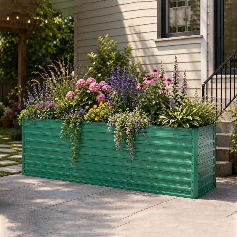 93.7" x 31.5" x 32.3" Raised Garden Bed Kit by HouseOfZazla