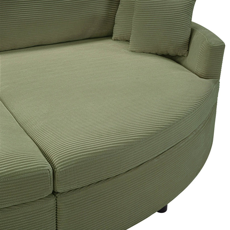 Oversized Double Chaise Lounge Sofa With USB Ports