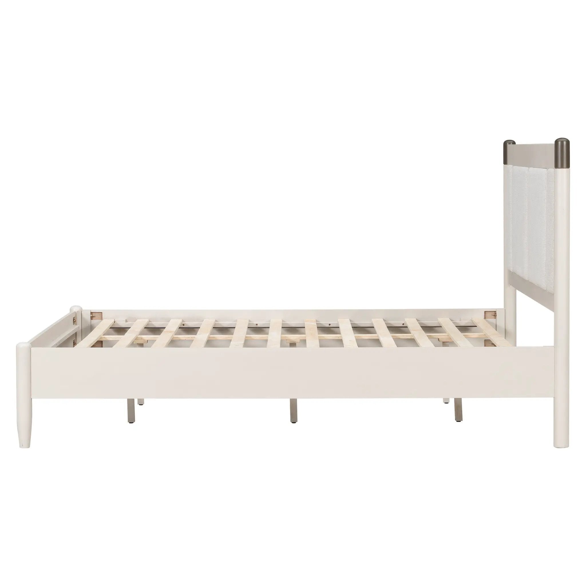 Solid Wood Queen Bed - Heavy Duty Support by HouseOfZazla