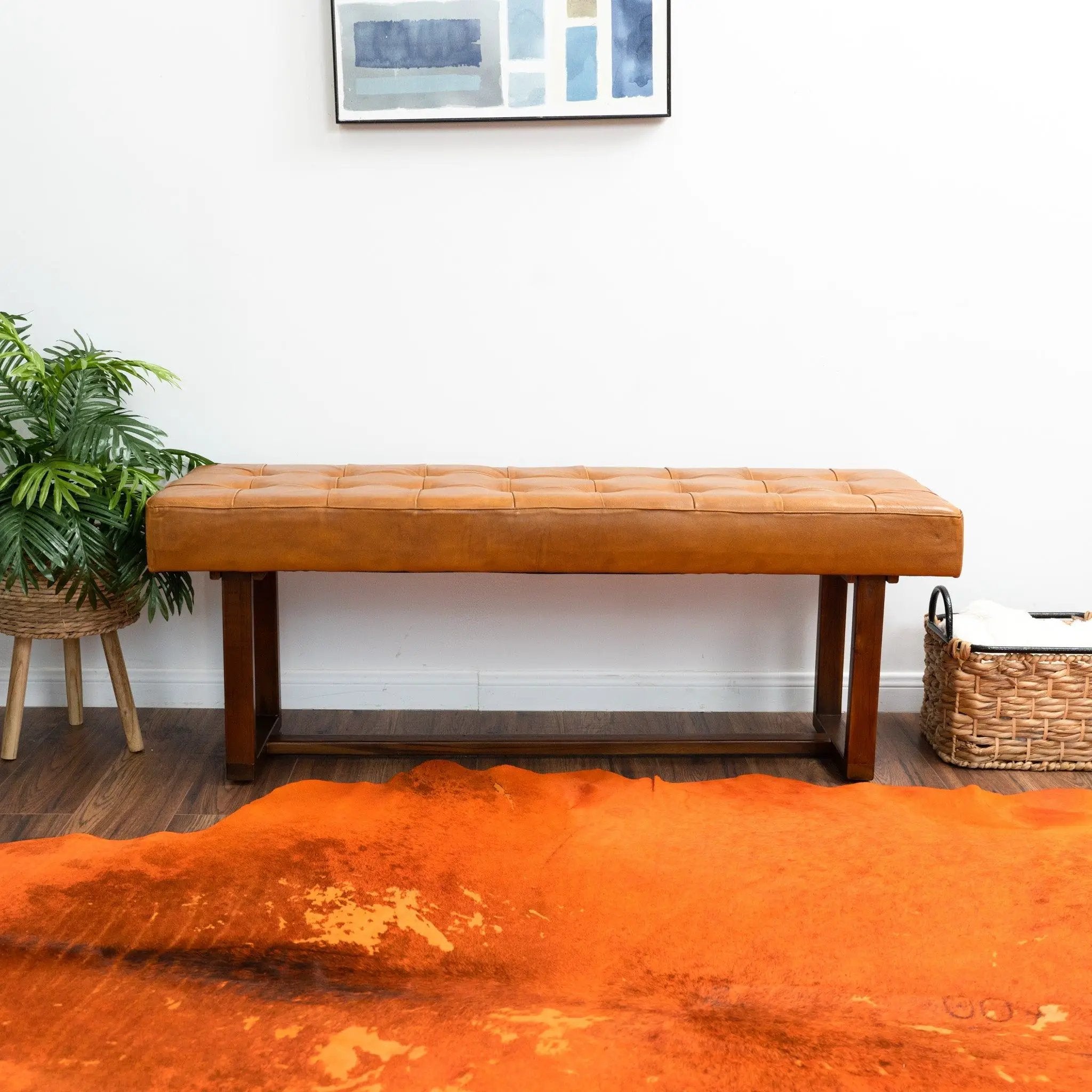 Cameron - Bench - Brown / Tan by HouseOfZazla