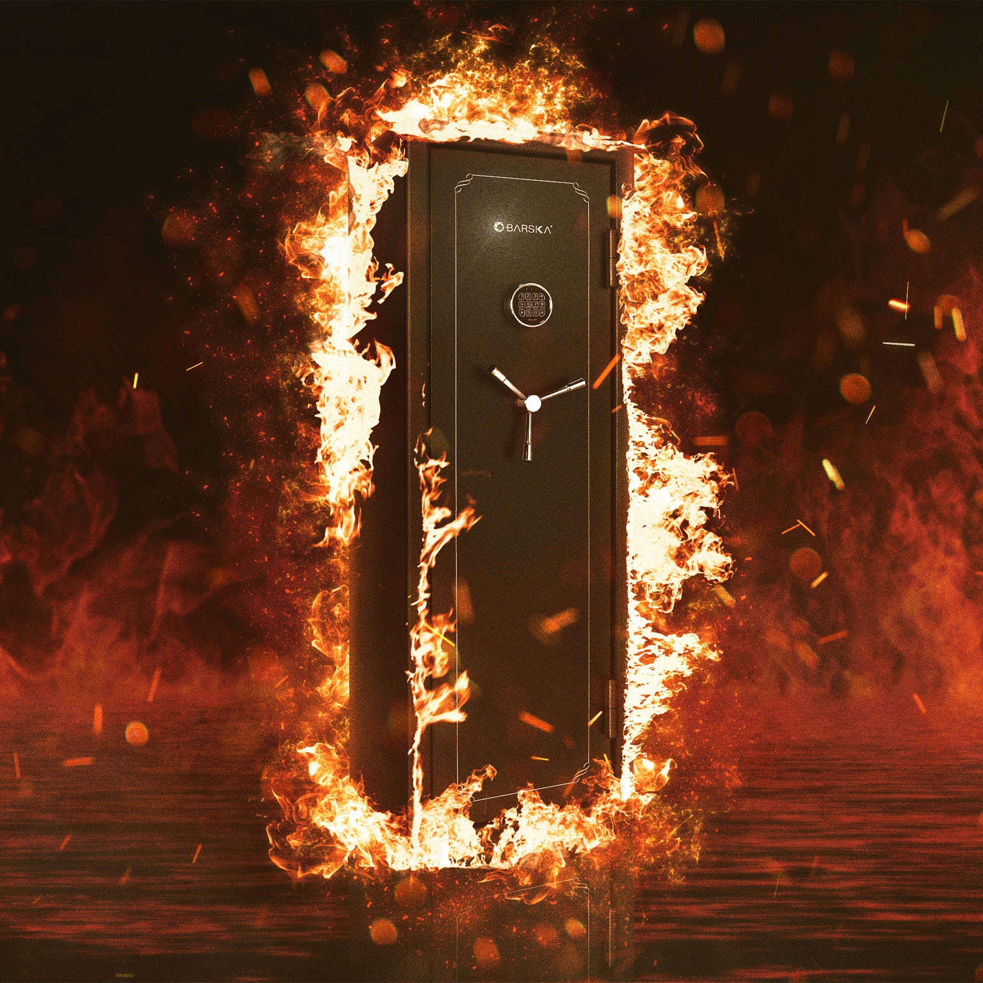 Tall Fireproof Protection Safe Vault by HouseOfZazla