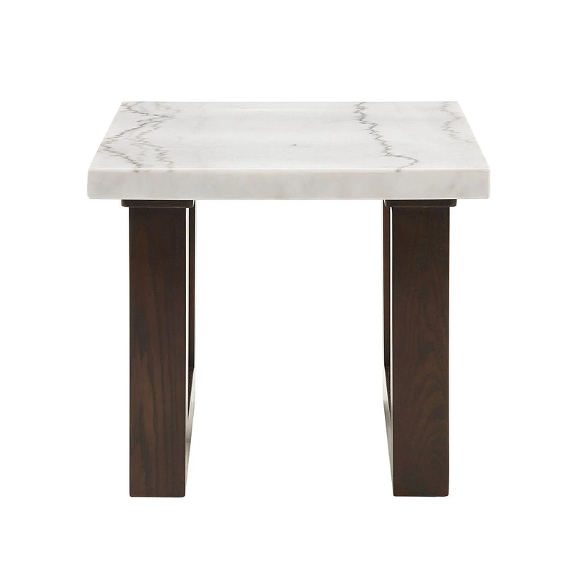 Edwyn Natural Marble Top End Table by HouseOfZazla