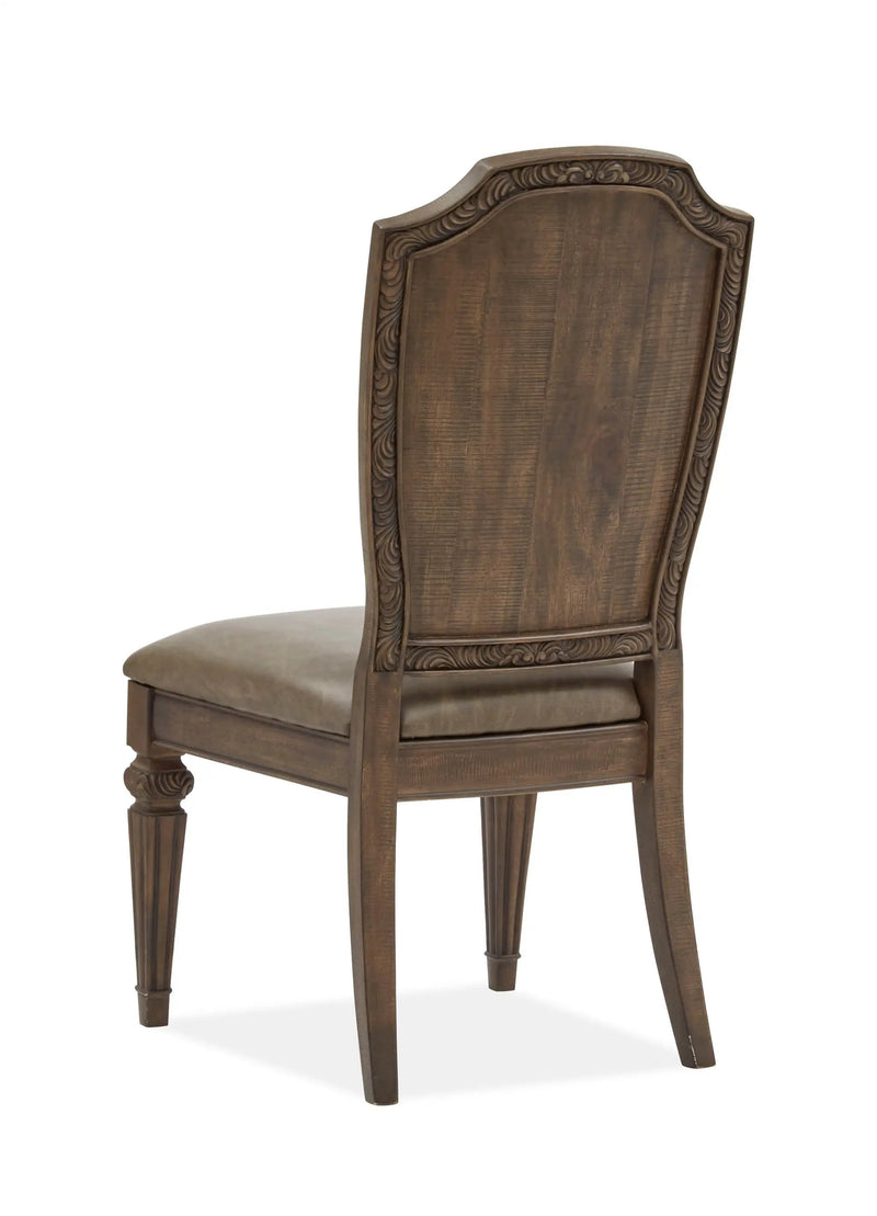 Durango - Wood Dining Side Chair With Upholstered Seat and Back (Set of 2) - Willadeene Brown by Unique Piece Furniture