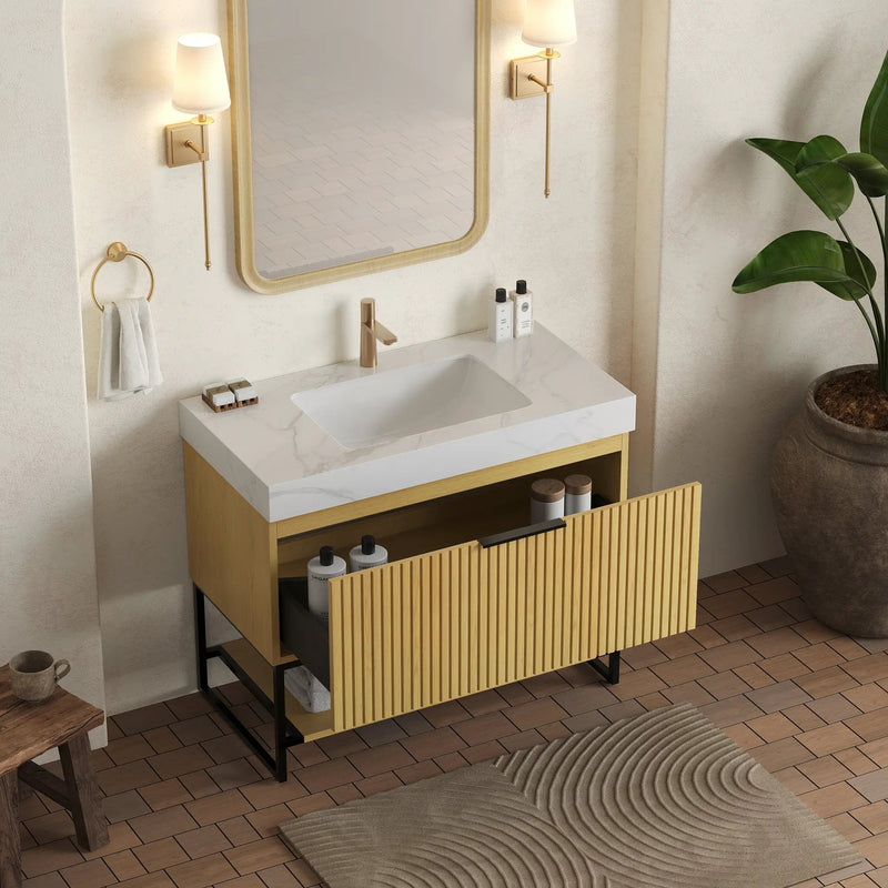 YOLAN 36" Bathroom Vanity & Sink by HouseOfZazla
