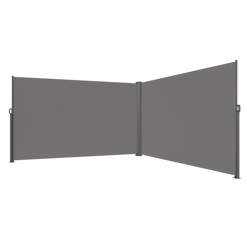 Retractable Side Awning 71" x 236" Full Aluminum Rust-Proof Patio Screen by HouseOfZazla