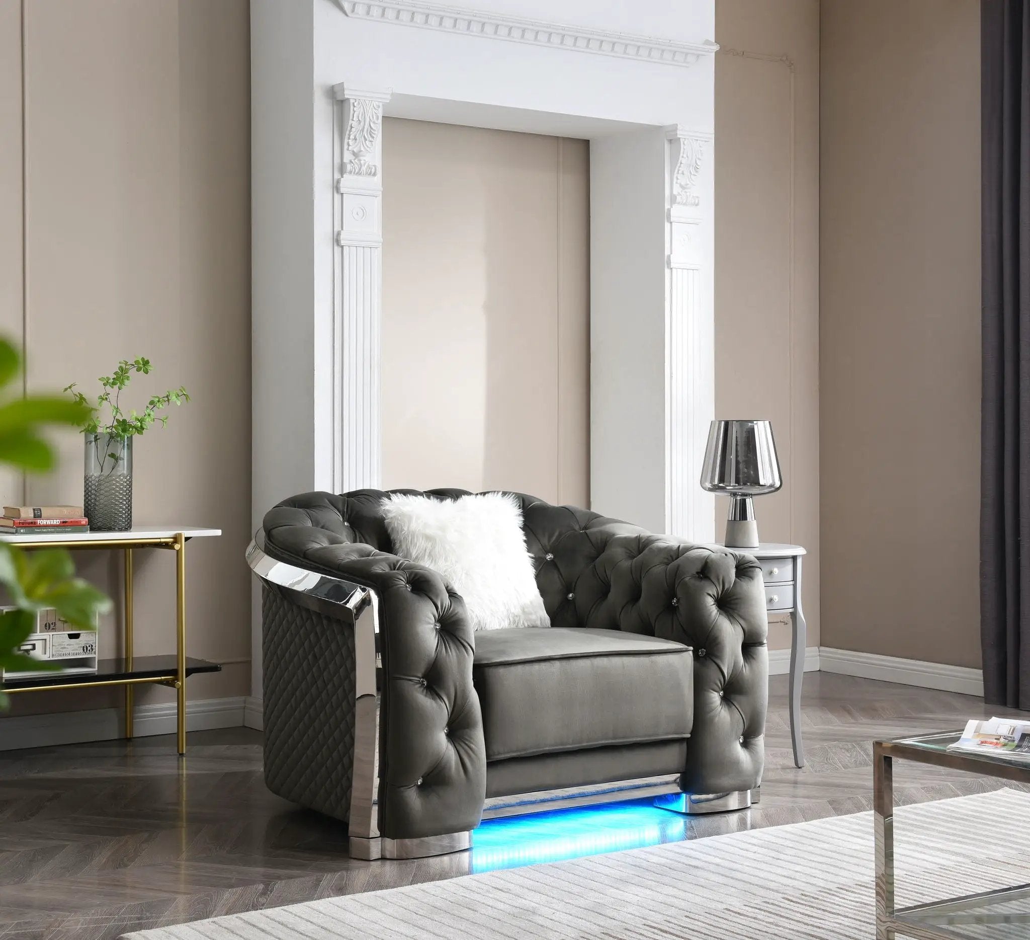 Sophisticated Accent Chair - Gray by Unique Piece Furniture