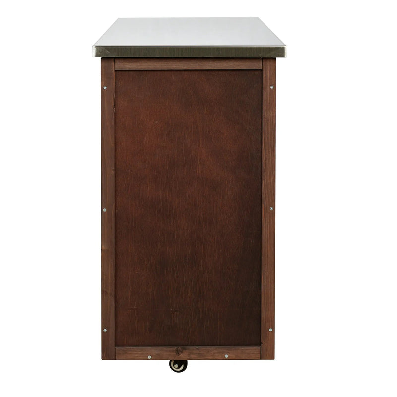 Outdoor Kitchen Island Fir Wood Prep Station by HouseOfZazla