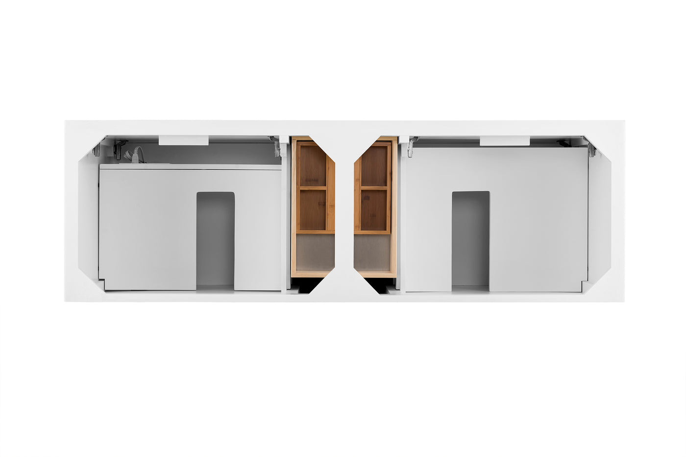 James Martin Palisades 72" Double Bathroom Vanity, Bright White, view 8