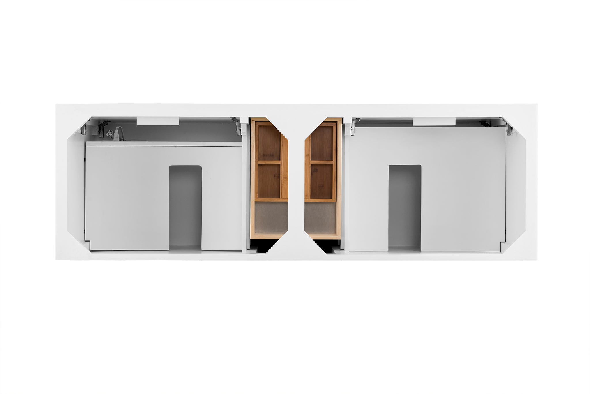 James Martin Palisades 72" Double Bathroom Vanity, Bright White, view 8
