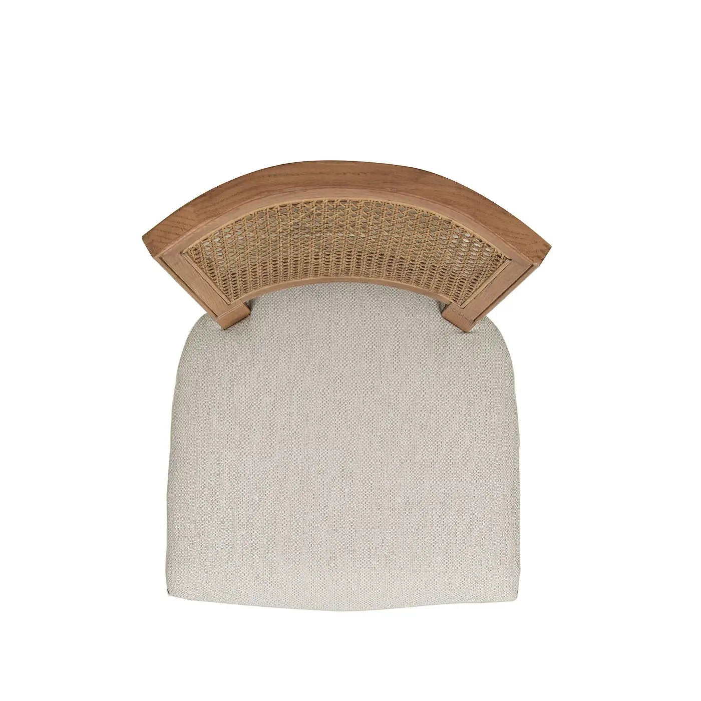 Triomphe - Rattan Wicker High Back Armless Counter Bar Stool by HouseOfZazla