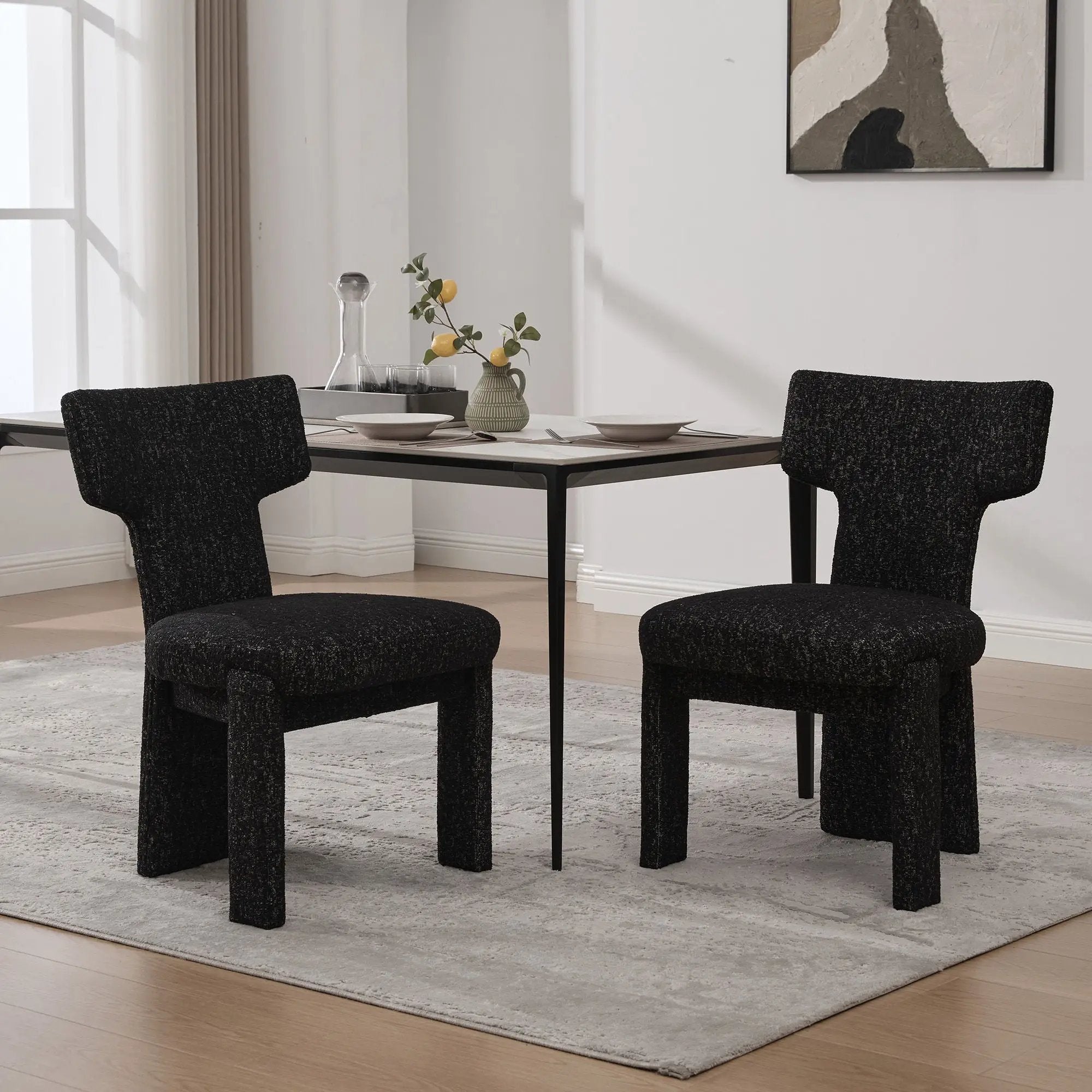 Armless Curved Back Accent Chairs by HouseOfZazla