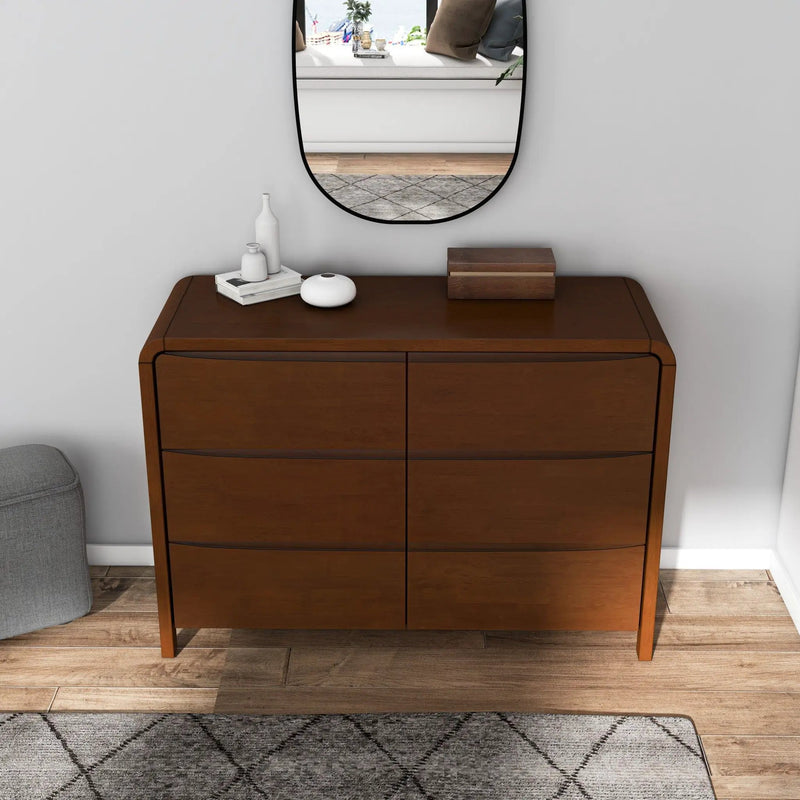 Lionel - 6 Drawer Dresser - Brown by Unique Piece Furniture