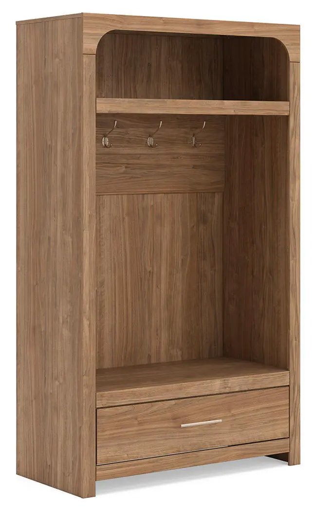 Dovander - Hall Tree With Storage Bench - Brown by Unique Piece Furniture