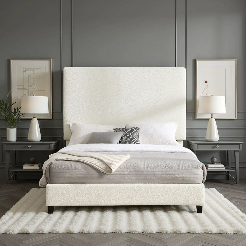 Upholstered Headboard Platform Bed by Unique Piece Furniture