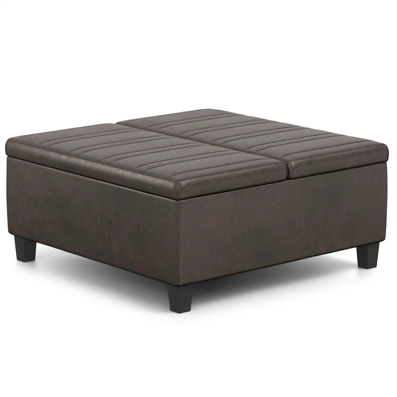 Ellis - Upholstered Coffee Table Storage Ottoman by Unique Piece Furniture