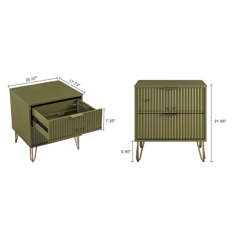 Dumbo - Nightstand With 2 Drawers by HouseOfZazla