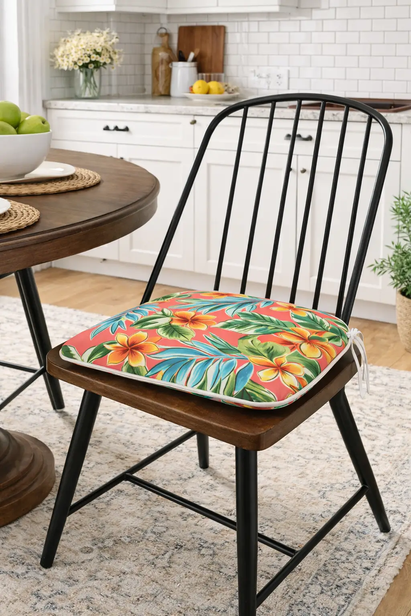 Outdoor Patio Chair Cushions, Water-Repellent U-Shape Thick Foam Seat Cushions (Set of 4) by HouseOfZazla