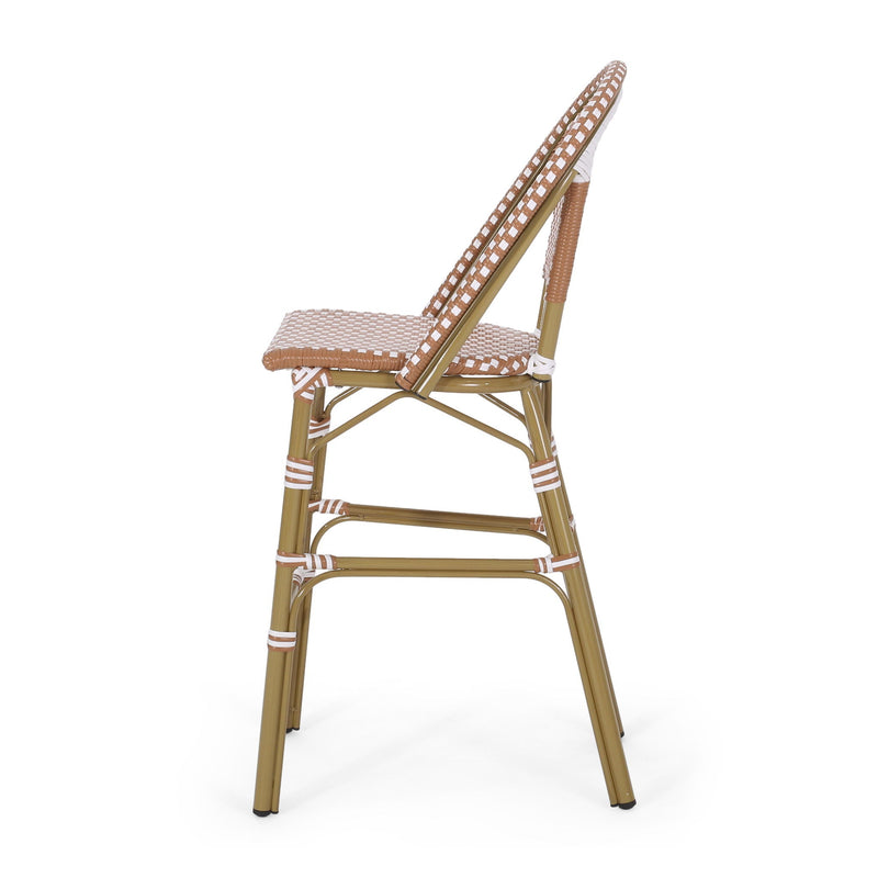 Outdoor PE Rattan French Barstool Set by HouseOfZazla