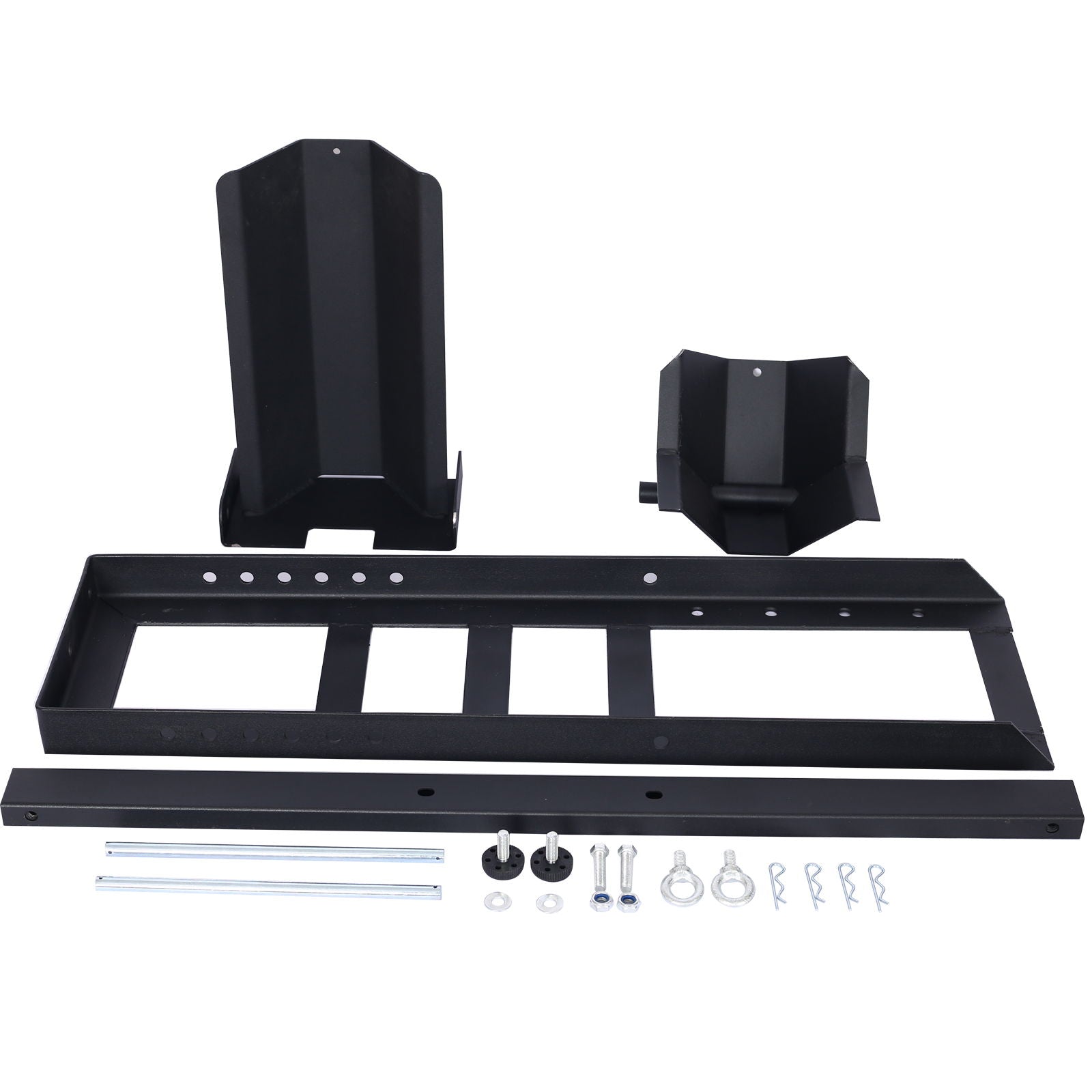 Heavy Duty Adjustable Motorcycle Stand / Wheel Chock 1800 Lb Capacity - Black by HouseOfZazla