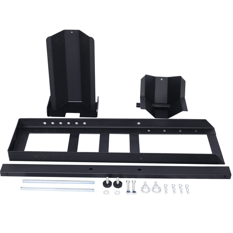 Heavy Duty Adjustable Motorcycle Stand / Wheel Chock 1800 Lb Capacity - Black by HouseOfZazla