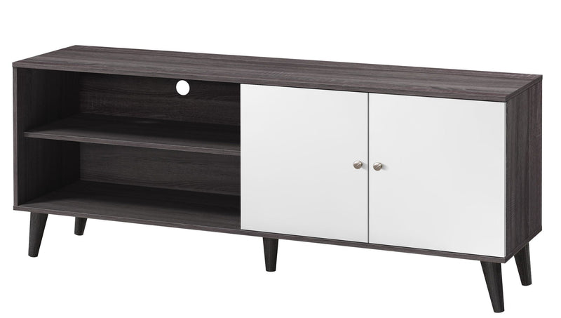 Amidon - TV Stand, With 2 Storage Shelves And 1 Cabinet by HouseOfZazla