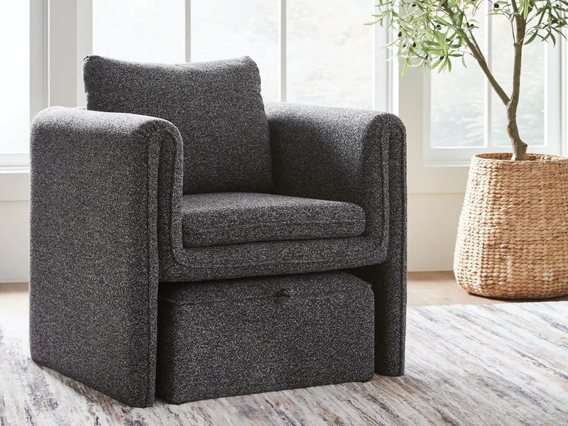 Vreni - Accent Chair - Charcoal / Black by Unique Piece Furniture