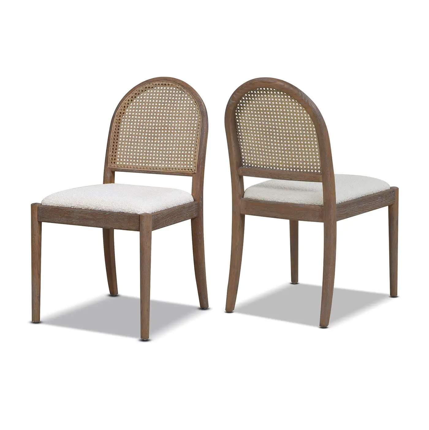 Panama - Curved Cane Side Dining Chair (Set of 2) by Unique Piece Furniture