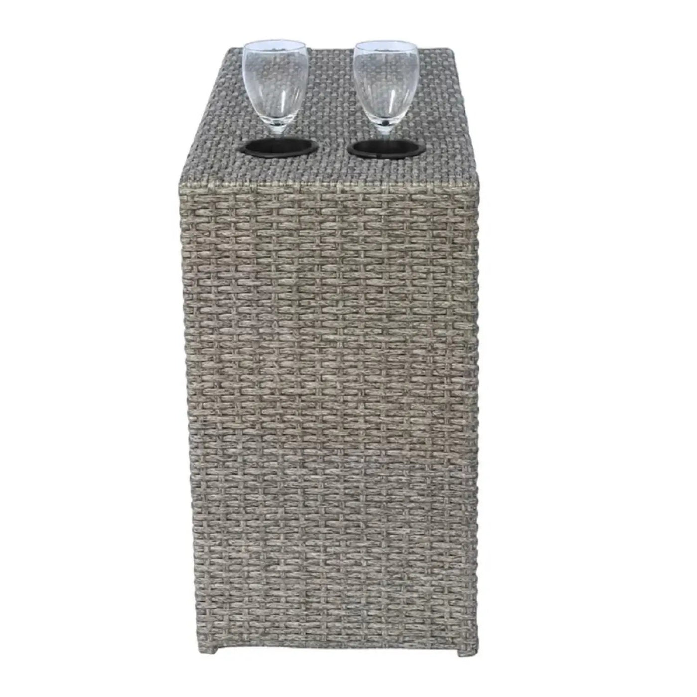 2 Person Wicker Conversation Set With Cushions, Weather Resistant by Unique Piece Furniture
