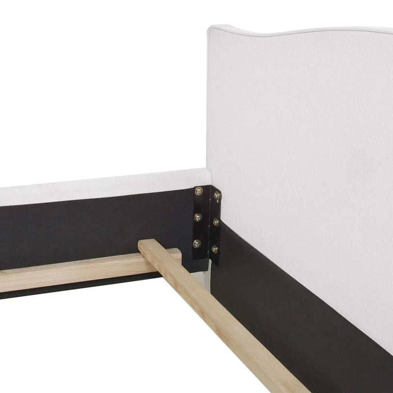 Marcella - Upholstered Shelter Headboard Bed Set by Unique Piece Furniture