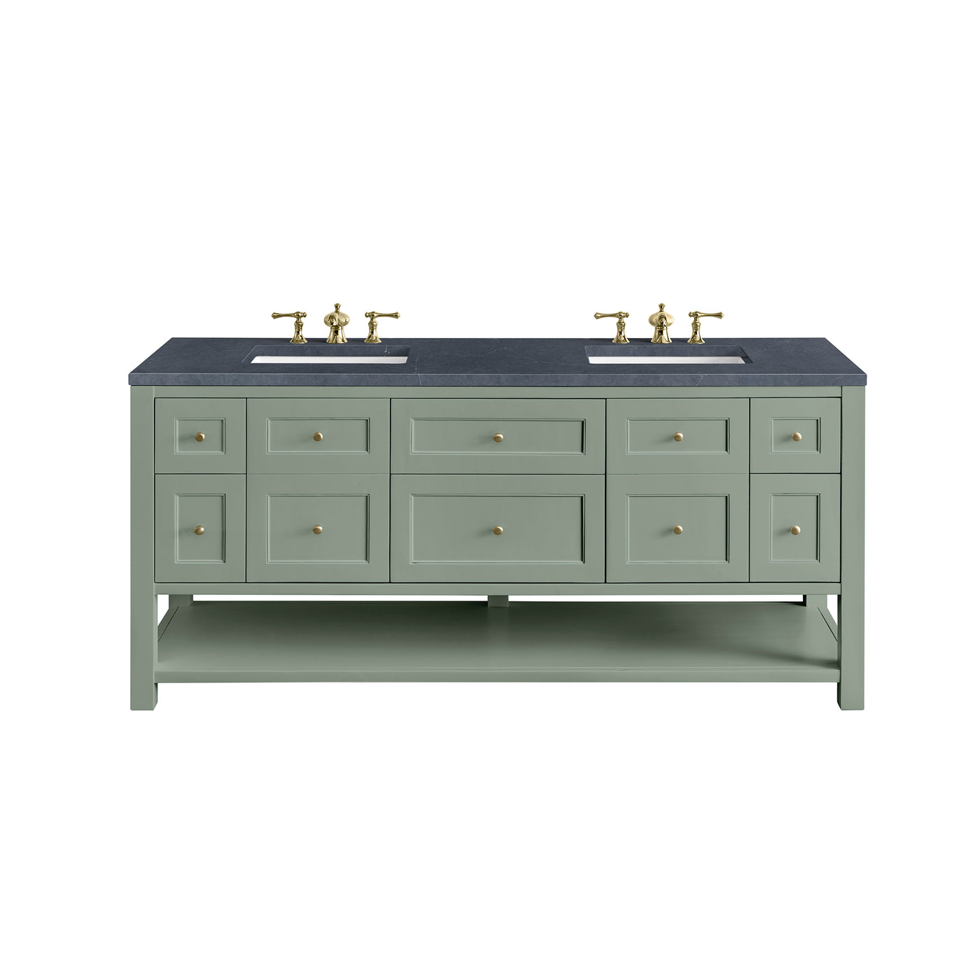 James Martin Breckenridge 72" Double Bathroom Vanity, Smokey Celadon, view 32