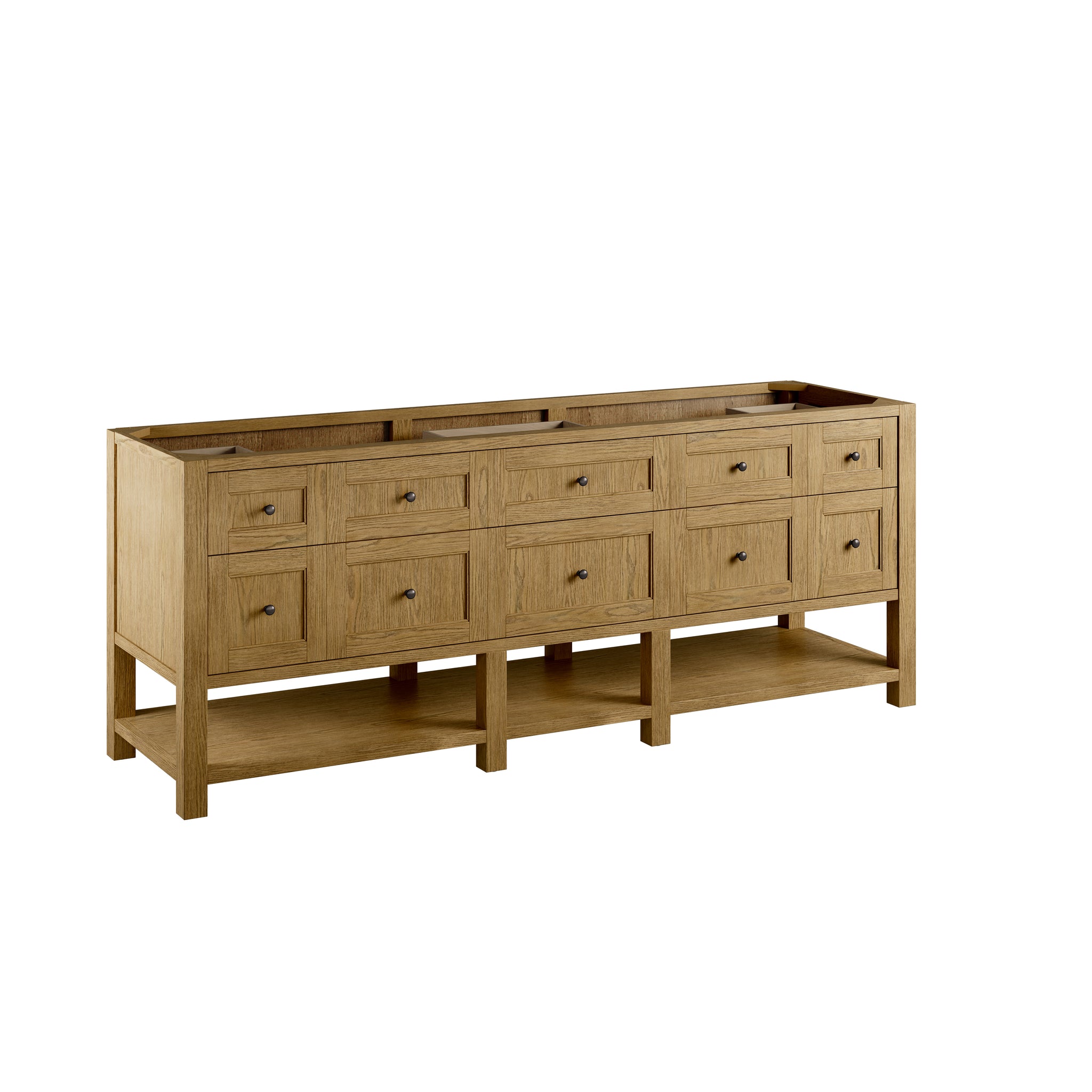 James Martin Breckenridge 84" Double Bathroom Vanity, Light Natural Oak, view 5