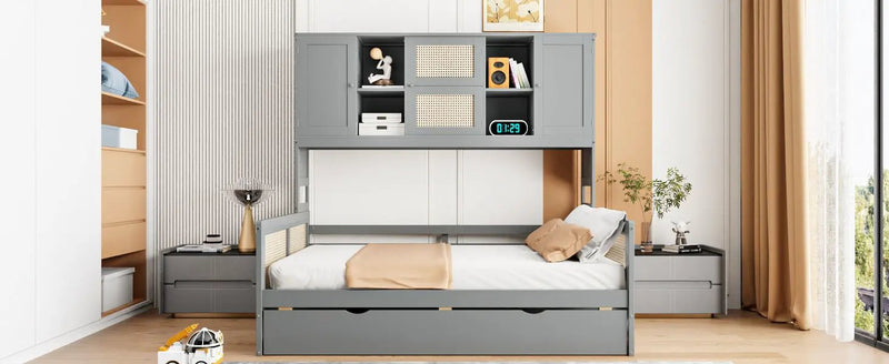 Daybed And All In One Cabinet And Shelf by Unique Piece Furniture