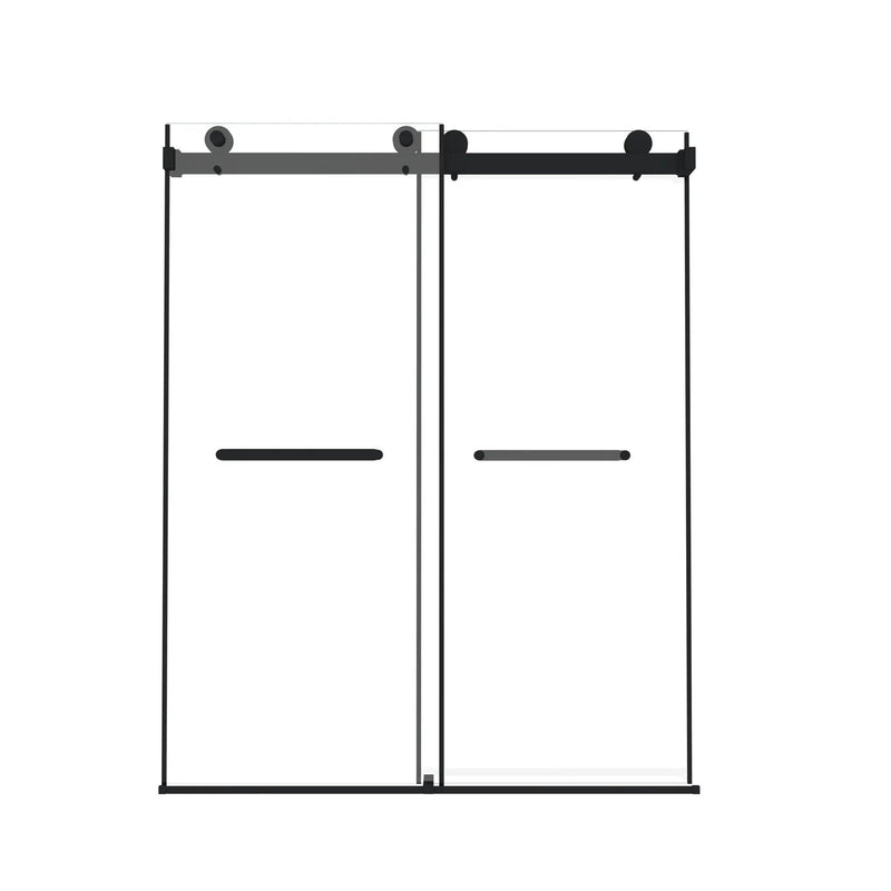 Frameless Double Sliding Shower Door by HouseOfZazla