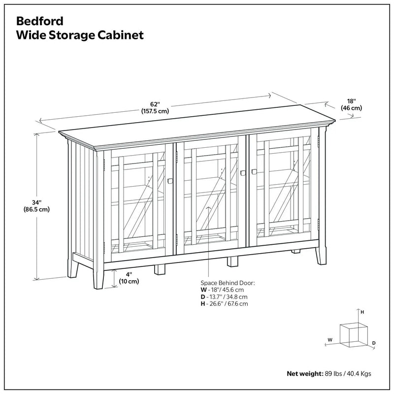 Bedford - Storage Cabinet With Adjustable Shelves - Brown by HouseOfZazla