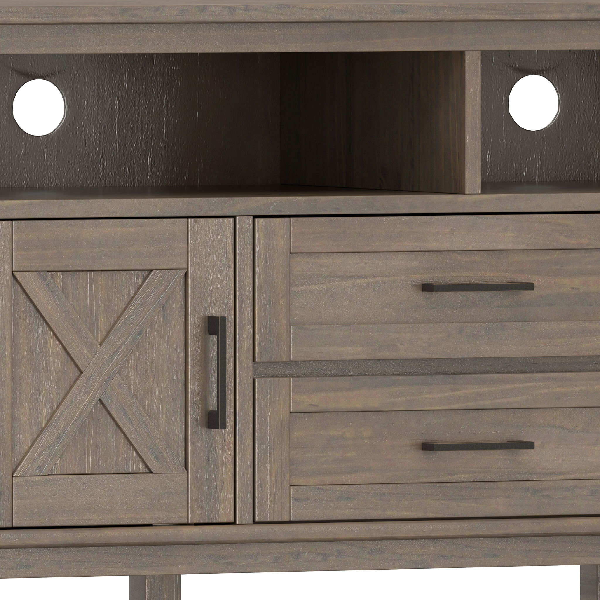 Ela - TV Media Stand - Smoky Brown by HouseOfZazla
