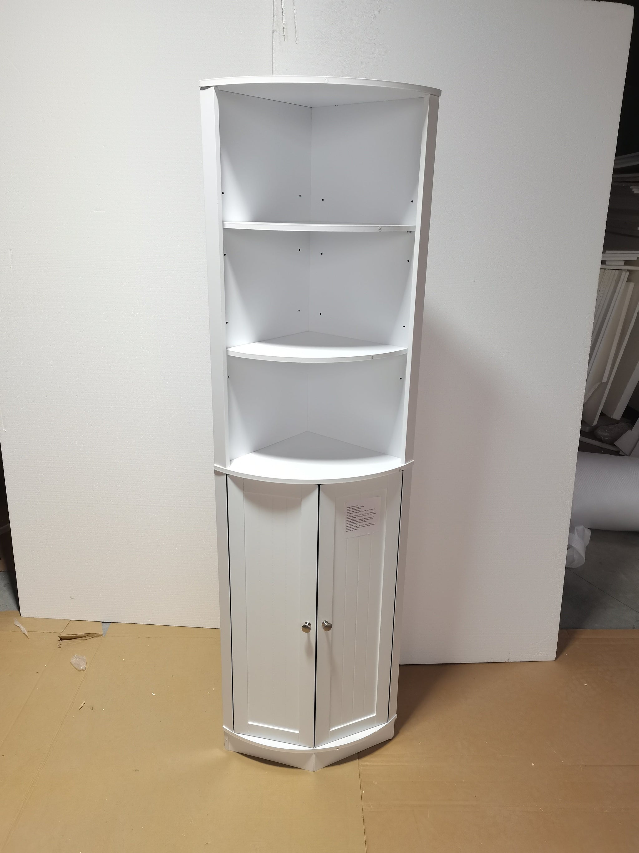 67" Tall Corner Cabinet with 2 Doors and Adjustable Shelves by HouseOfZazla
