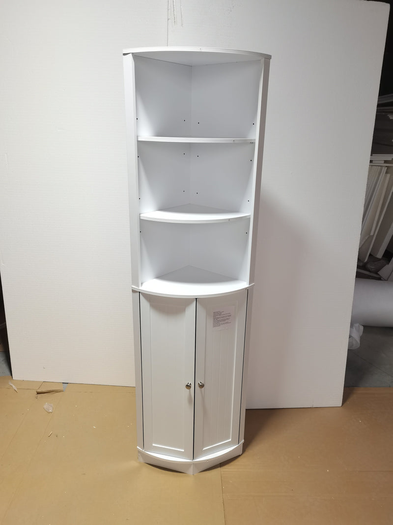 67" Tall Corner Cabinet with 2 Doors and Adjustable Shelves by HouseOfZazla