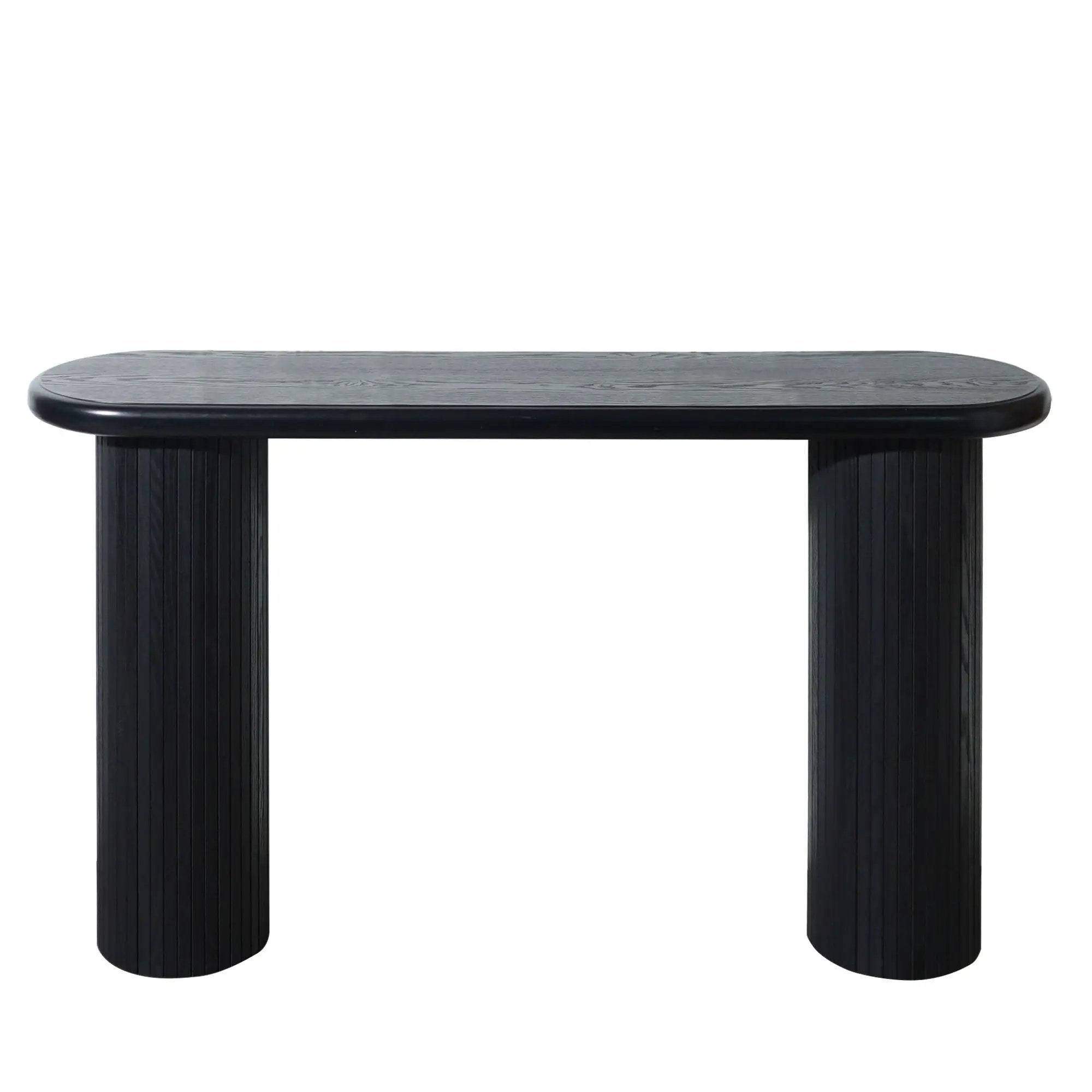 Fluted Cylinder Console Table - Black by Unique Piece Furniture