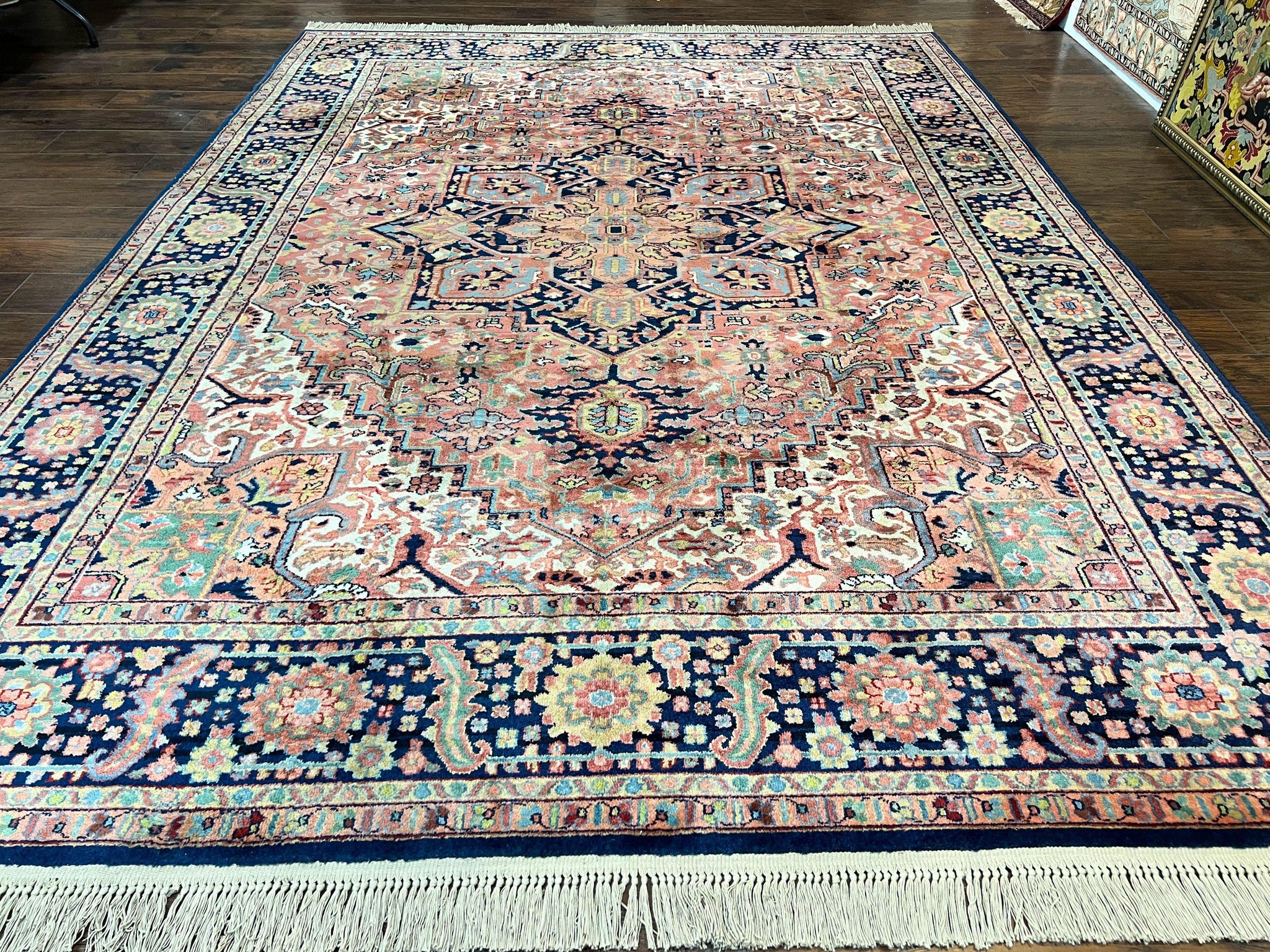 Karastan Rug 8.8 x 12, Karastan Heriz #726, Wool Pile Karastan Area Rug, Rare Hard to Find, Original 700 Series by Jewel Rugs