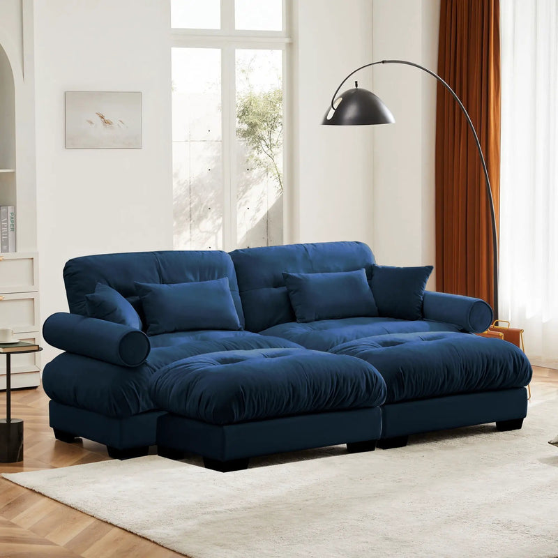 Super Comfort Oversized Modular Sectional Sofa With Movable Ottoman by HouseOfZazla