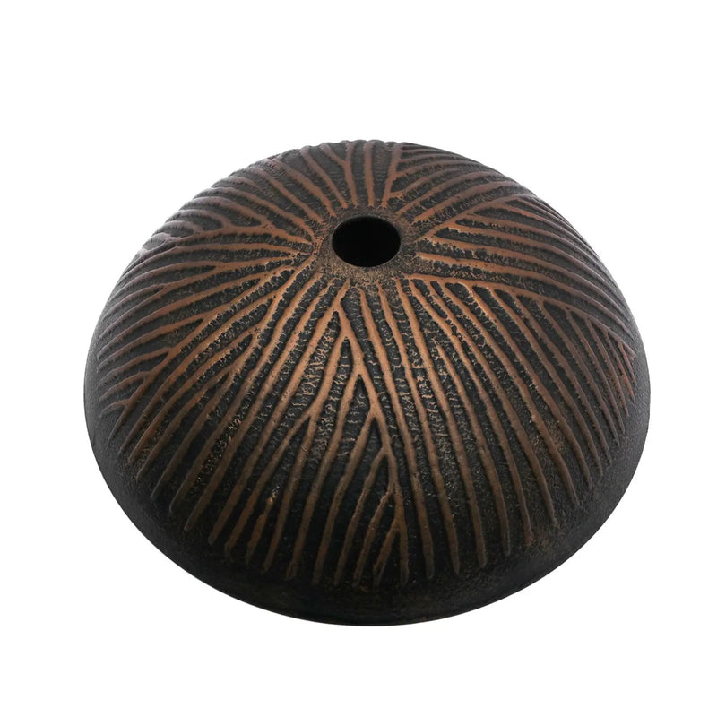 Feather Pattern Amber Vessel Sink With Pop Up Drain, Oval Bathroom Basin - Amber by HouseOfZazla