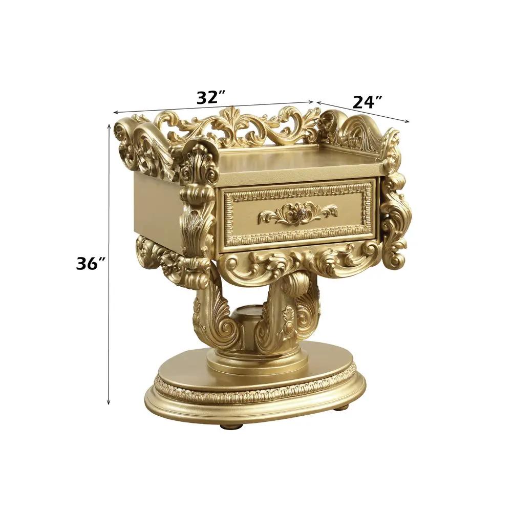 Bernadette - Nightstand - Gold by Unique Piece Furniture
