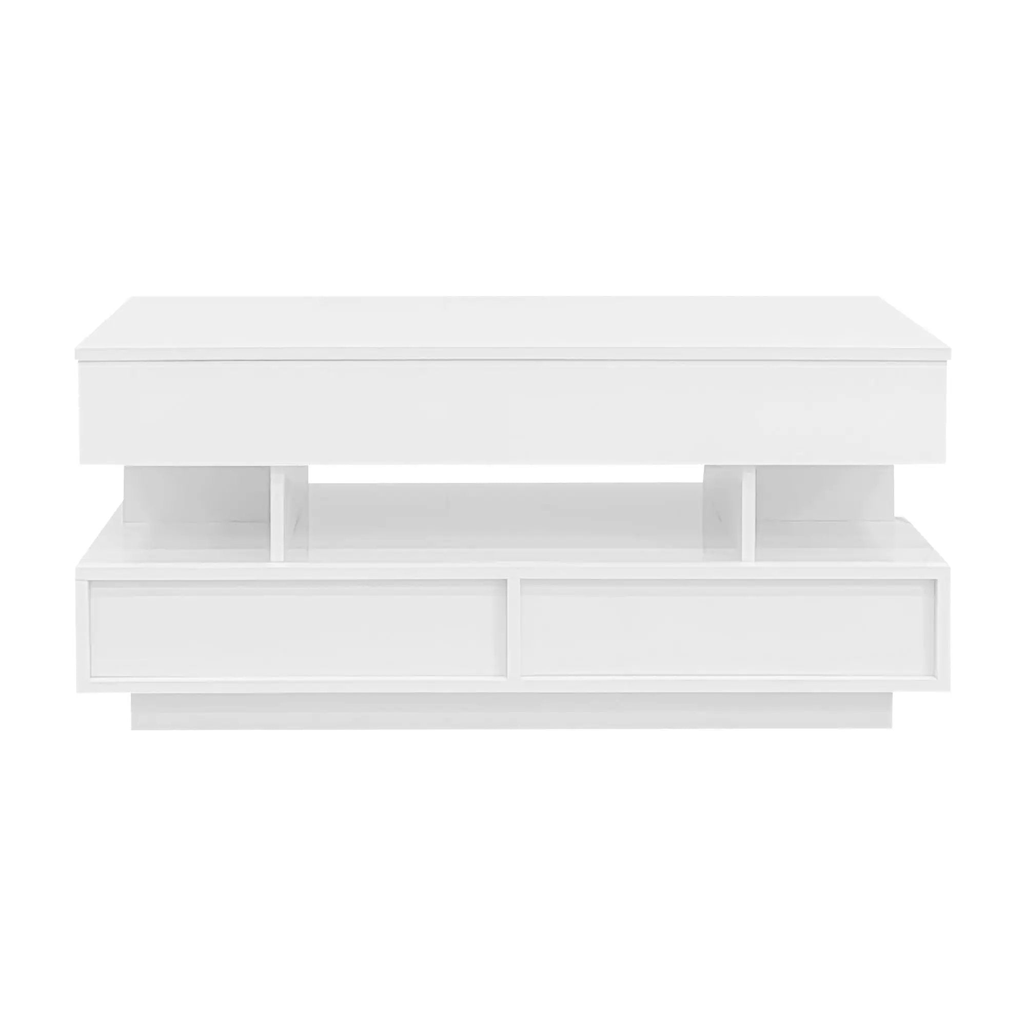 Multi Functional Lift Top Coffee Table With 2 Drawers by HouseOfZazla