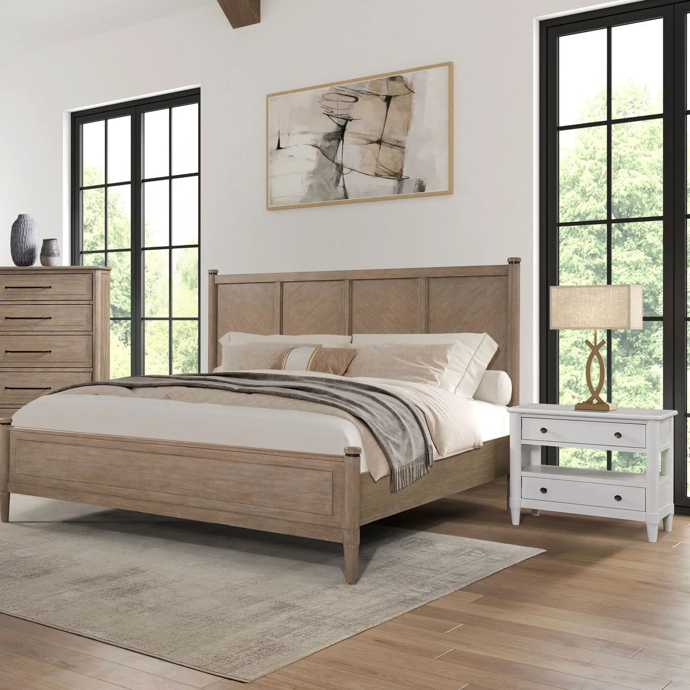 Open Nightstand With 2 Drawers by Unique Piece Furniture