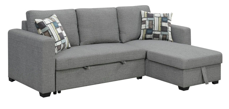 Pensole - Reversible Pop - Up Sleeper Sectional by Unique Piece Furniture